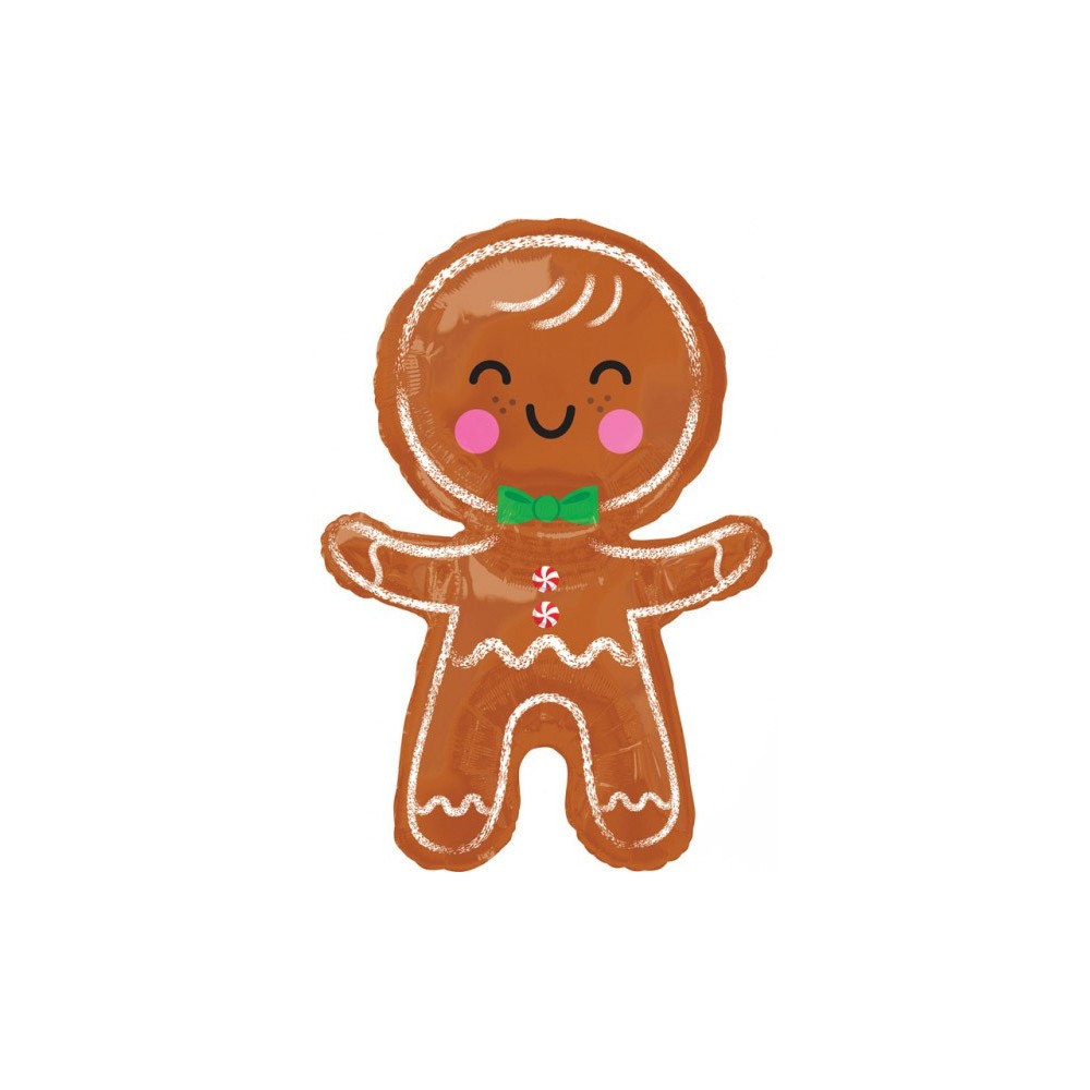 Happy Gingerbread Man Happy Gingerbread Man, foil balloon 78 cm