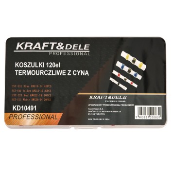 Koszulki rurki termokurczliwe z cyną 120szt. KD10491