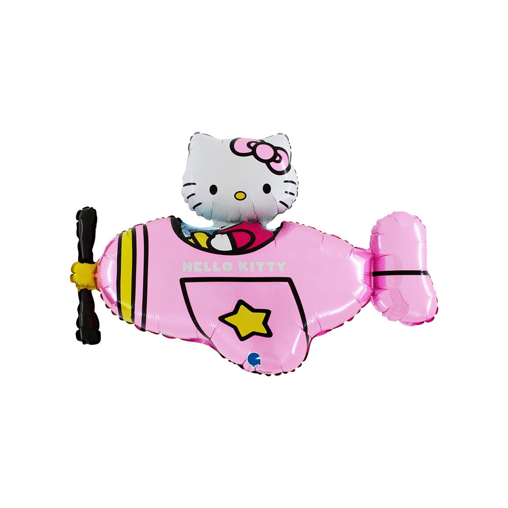 Hello Kitty Airplane Pink foil balloon 76 cm