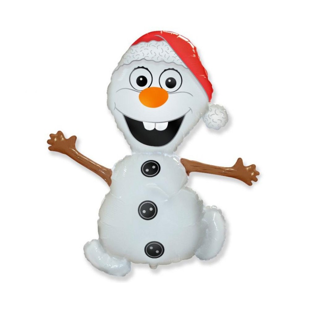 Snowman Bonnet foil balloon 96 cm (WP)
