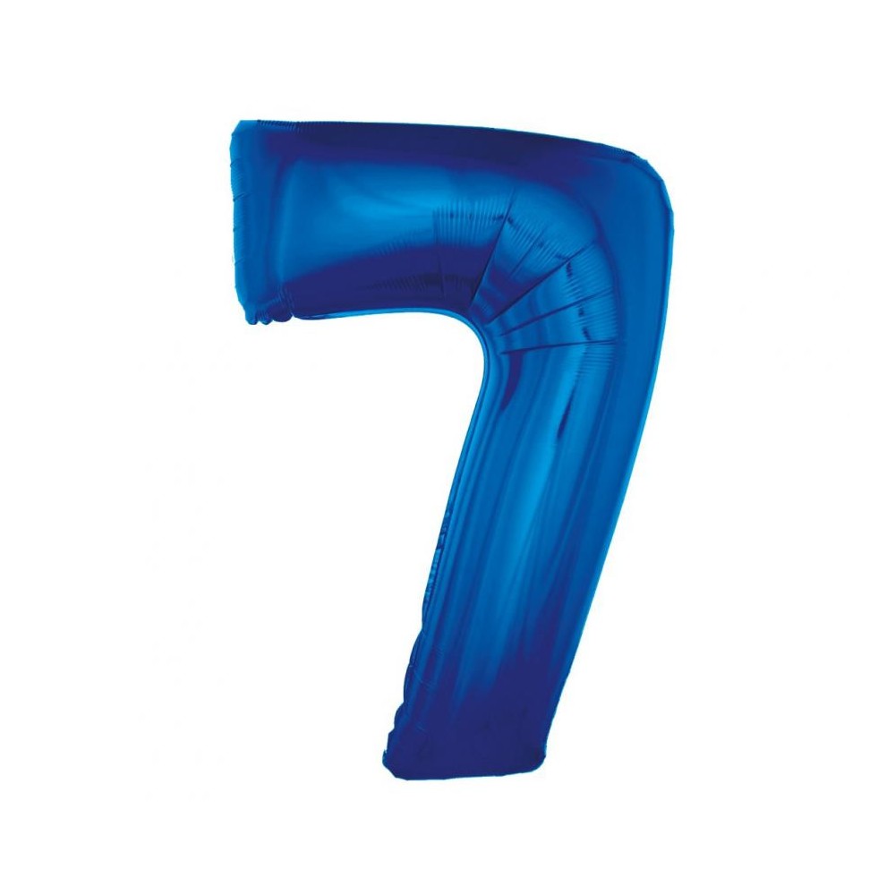 Number B&C Blue Blue number 7 foil balloon 92 cm