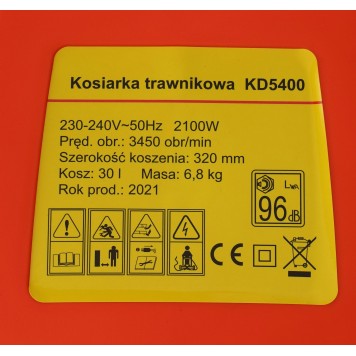 Kosiarka elektryczna 2100W KD5400