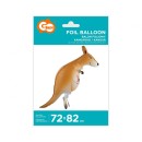 Kangaroo Kangaroo walking foil balloon 82 cm
