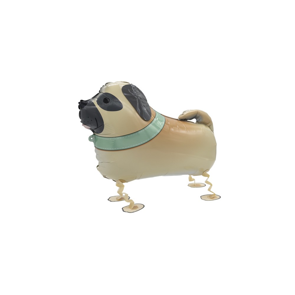 Dog Brown Dog walking foil balloon 59 cm