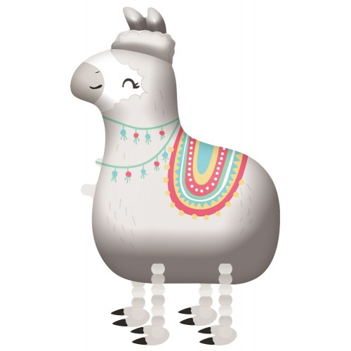 Llama walking foil balloon 93 cm
