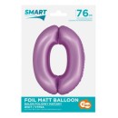 Number Lavender Mat Lavender Number 0 Foil Balloon 76 cm