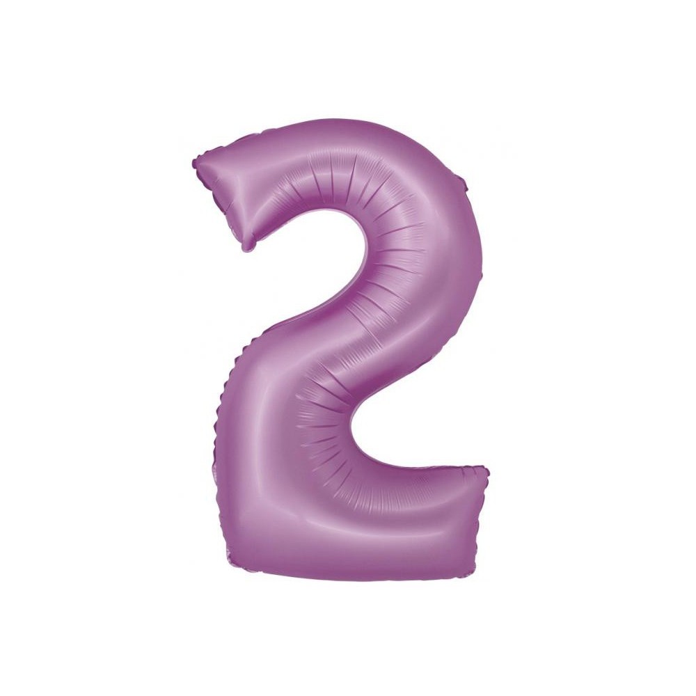 Number Lavender Mat Lavender Number 2 Foil Balloon 76 cm