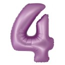 Number Lavender Mat Lavender Number 4 Foil Balloon 76 cm