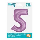 Number Lavender Mat Lavender Number 5 Foil Balloon 76 cm
