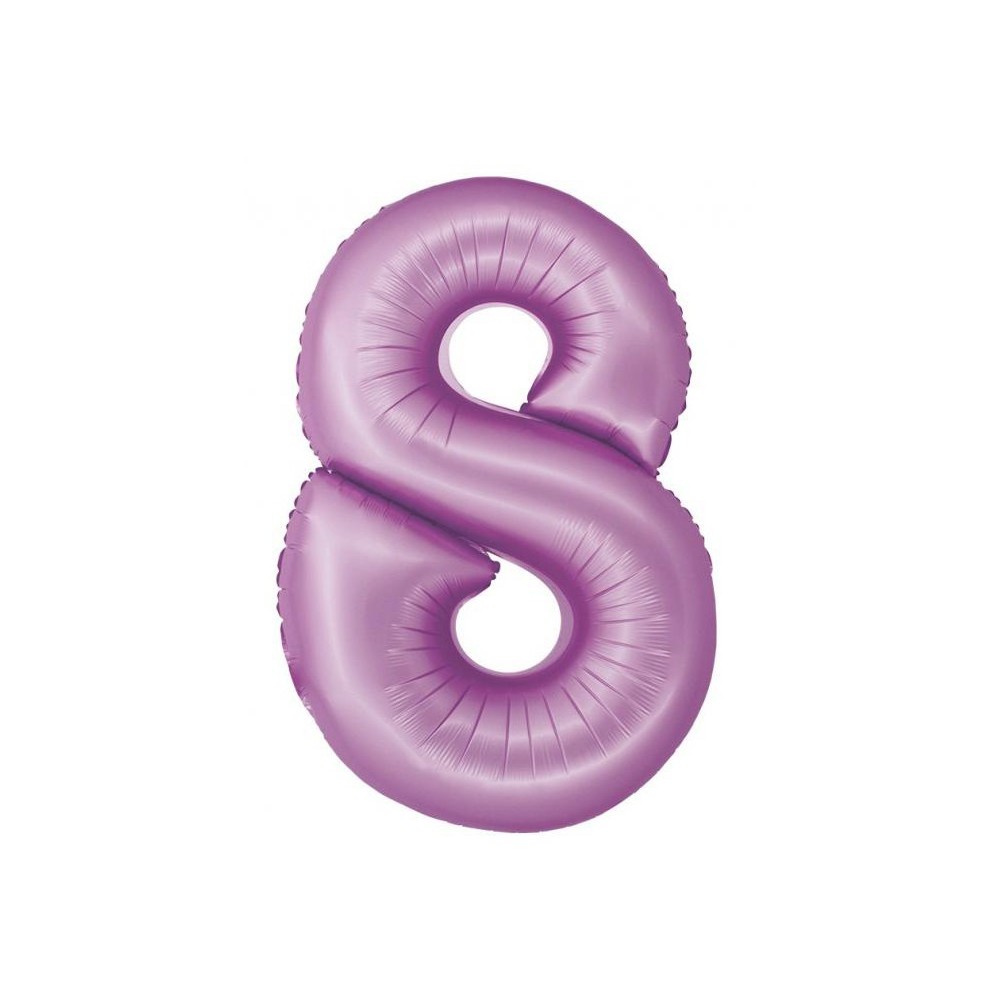 Number Lavender Mat Lavender Number 8 Foil Balloon 76 cm