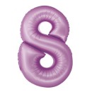 Number Lavender Mat Lavender Number 8 Foil Balloon 76 cm