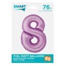 Number Lavender Mat Lavender Number 8 Foil Balloon 76 cm
