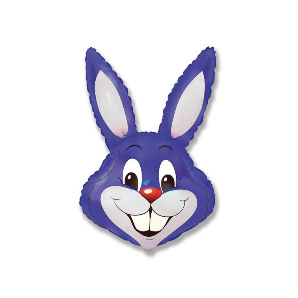 Rabbit Violet Purple Head Foil Balloon 61 cm (WP)