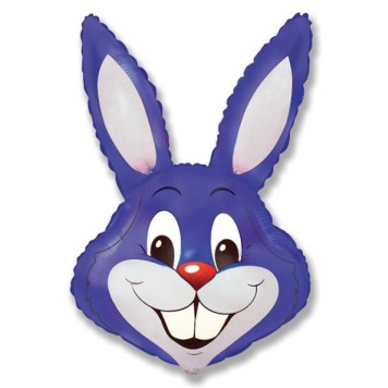 Rabbit Violet Purple Head Foil Balloon 61 cm (WP)