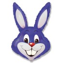 Rabbit Violet Purple Head Foil Balloon 61 cm (WP)