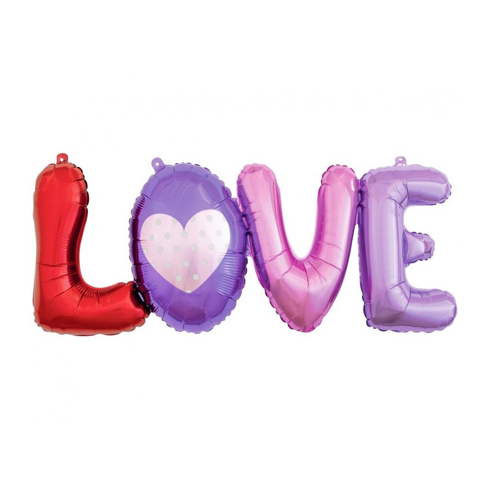 Love Love foil balloon 74x29 cm