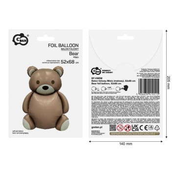 Teddy Bear Brown foil balloon 68 cm