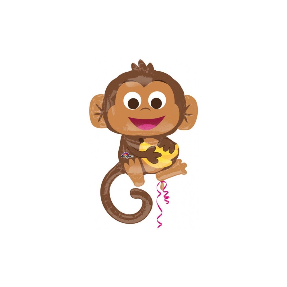 Monkey Happy foil balloon 91 cm