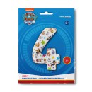 Paw Patrol Star Number 4 foil balloon 66 cm