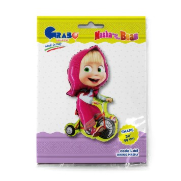Masha and the Bear Biking foil balloon 99 cm