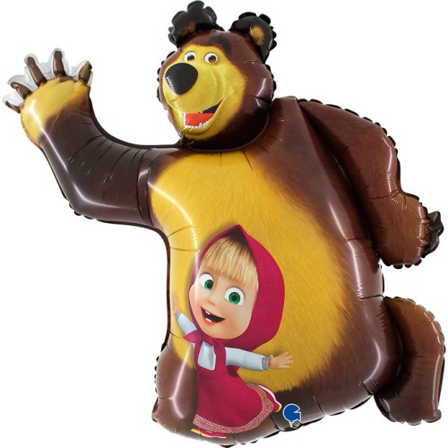 Masha and the Bear Smile foil balloon 107 cm