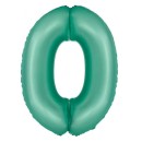 Number Mint Mat Mint Number 0 Foil Balloon 76 cm