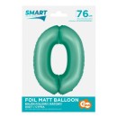 Number Mint Mat Mint Number 0 Foil Balloon 76 cm