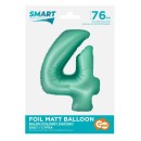Number Mint Mat Mint number 4 foil balloon 76 cm