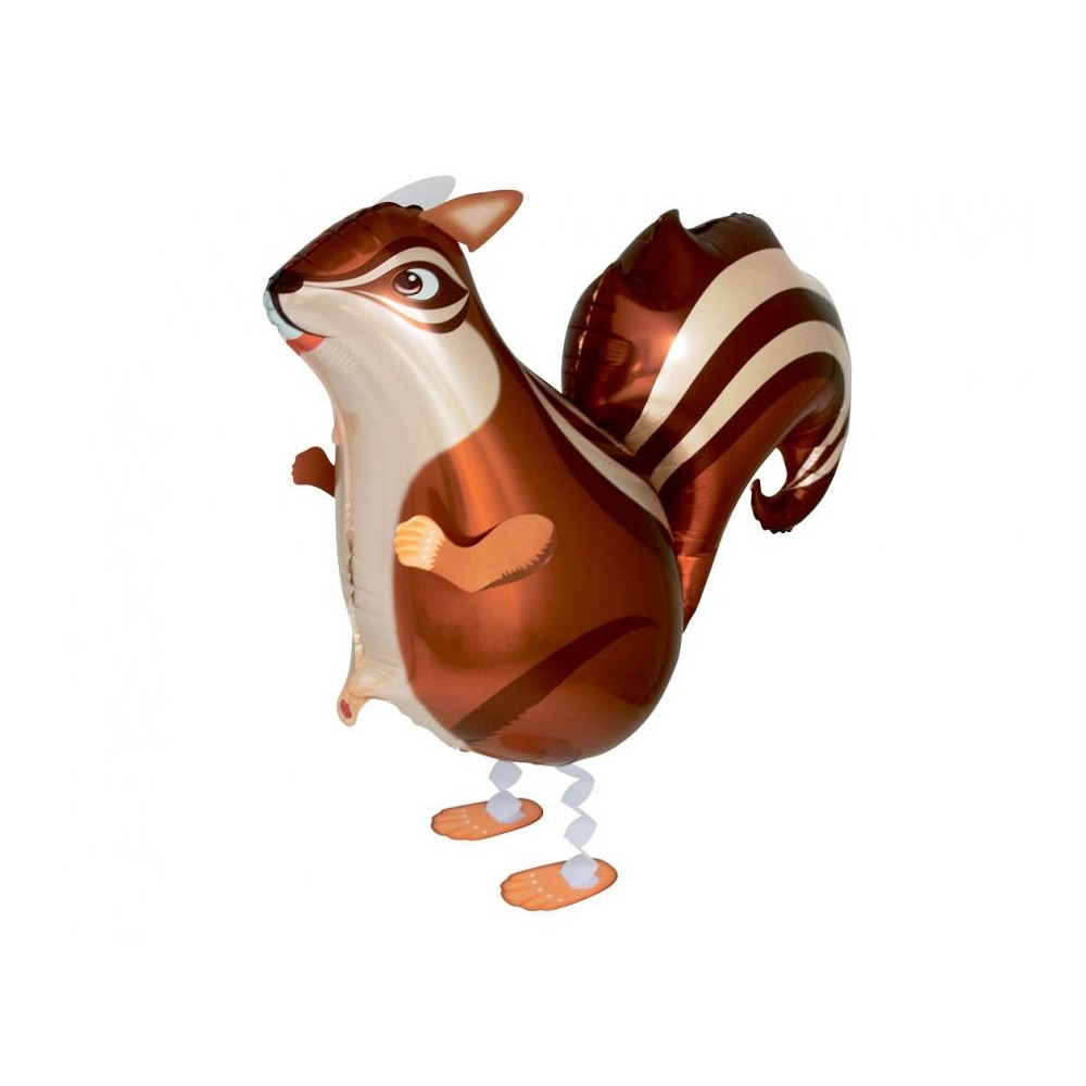 Chipmunk Squirrel, walking foil balloon 55 cm