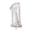 Number Giant Number 1 Silver Foil Balloon 85 cm