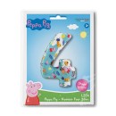 Peppa Pig Blue Number 4 foil balloon 66 cm