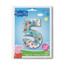 Peppa Pig Blue Number 5 foil balloon 66 cm