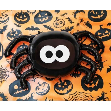 Halloween Black Spider foil balloon 89 cm