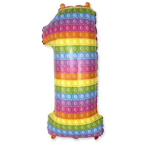 Number Pop It Number 1 foil balloon 69 cm (WP)