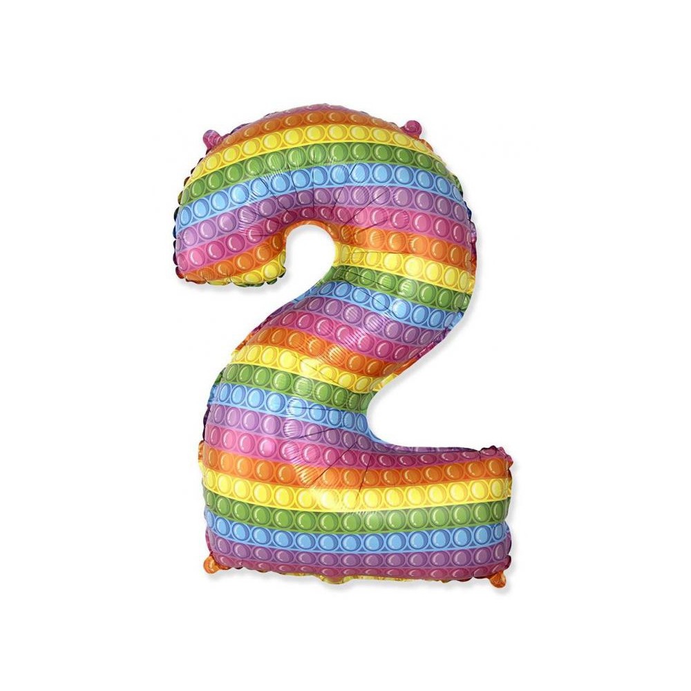 Number Pop It Number 2 foil balloon 69 cm (WP)