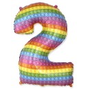 Number Pop It Number 2 foil balloon 69 cm (WP)