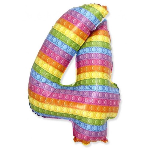 Number Pop It Number 4 foil balloon 69 cm (WP)