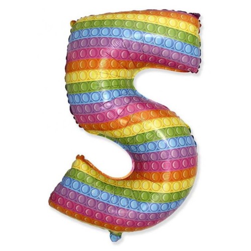 Number Pop It Number 5 foil balloon 69 cm (WP)