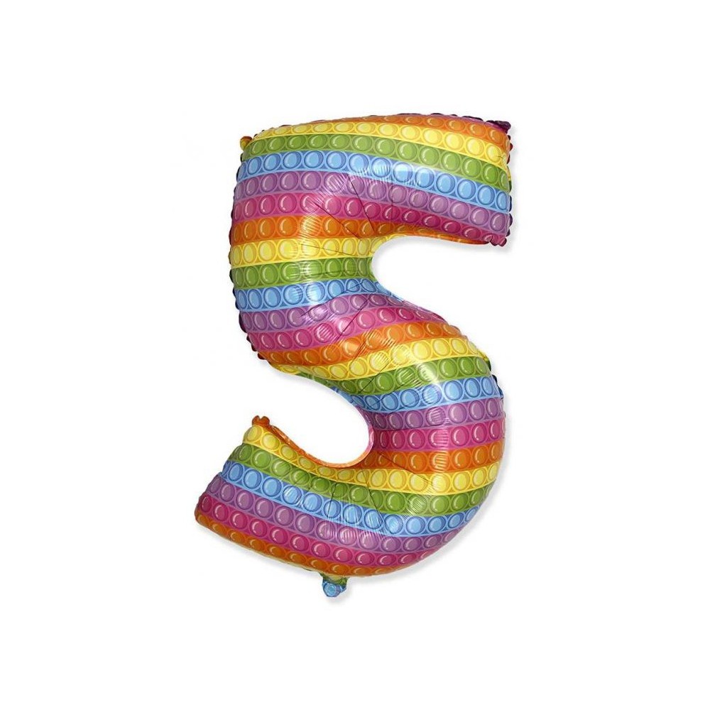 Number Pop It Number 5 foil balloon 69 cm (WP)