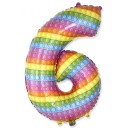 Number Pop It Number 6 foil balloon 69 cm (WP)