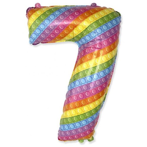 Number Pop It Number 7 foil balloon 69 cm (WP)