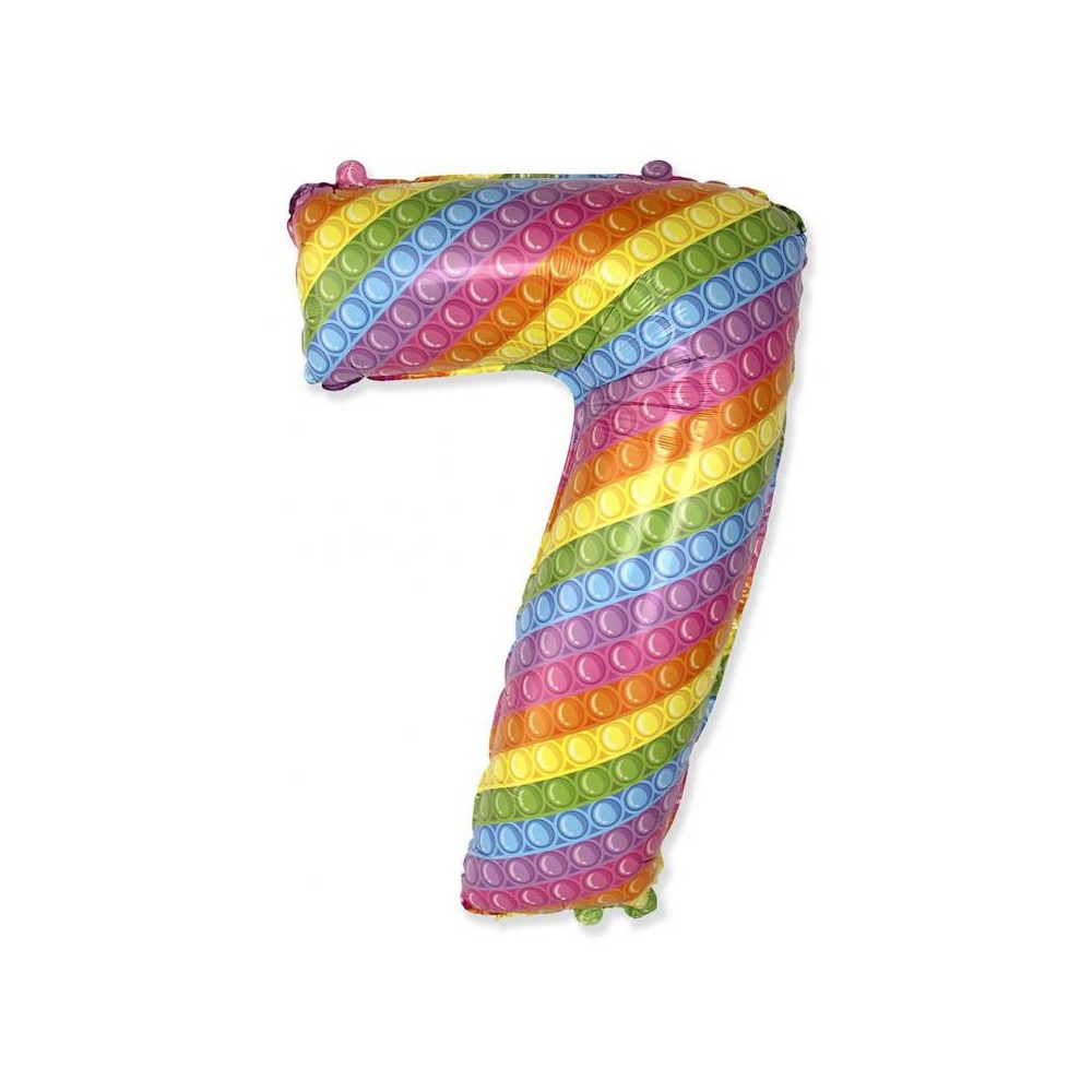 Number Pop It Number 7 foil balloon 69 cm (WP)