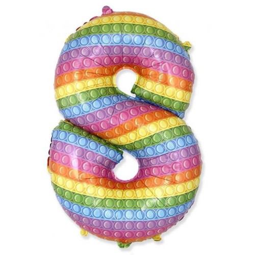 Number Pop It Number 8 Foil Balloon 69 cm (WP)