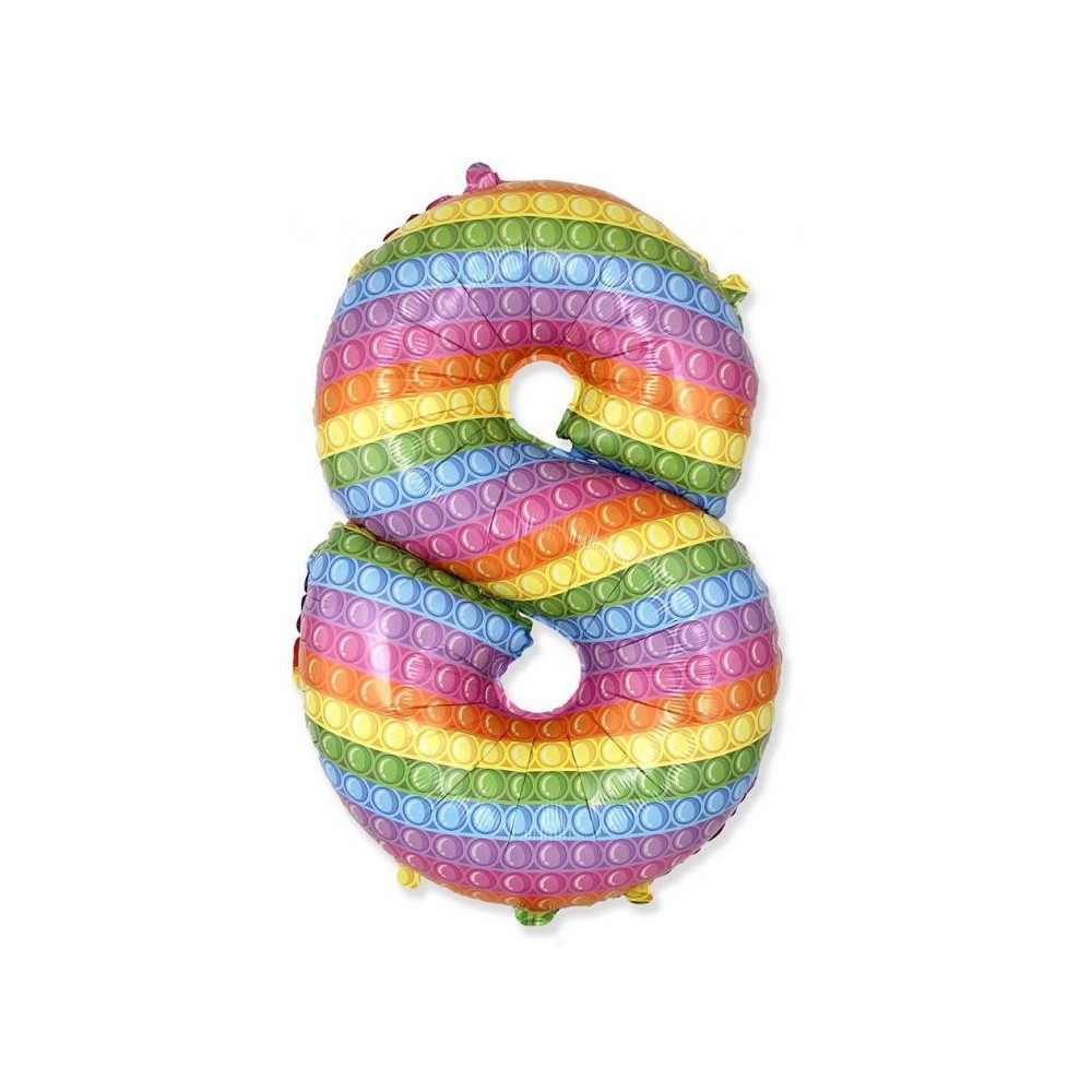 Number Pop It Number 8 Foil Balloon 69 cm (WP)