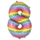 Number Pop It Number 8 Foil Balloon 69 cm (WP)