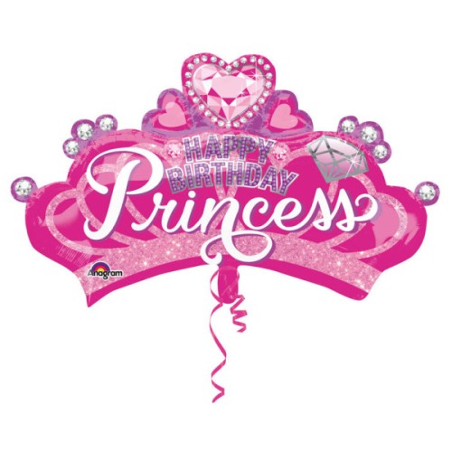 Princess Princess Crown Princess Foil Balloon 81 cm