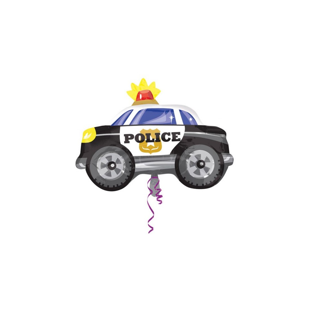 Police car foil balloon 60 cm