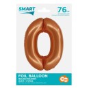 Number Copper Copper Number 0 Foil Balloon 76 cm