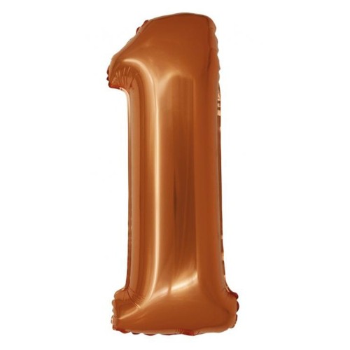Number Copper Copper Number 1 Foil Balloon 76 cm