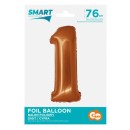 Number Copper Copper Number 1 Foil Balloon 76 cm